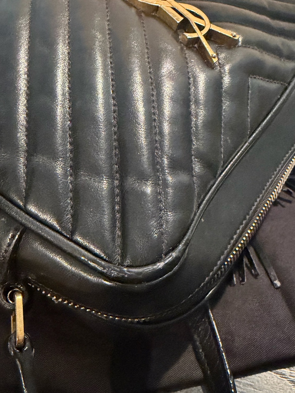 Saint Laurent Lou Camera Bag Matelasse Chevron w/COA - Picture 7 of 17